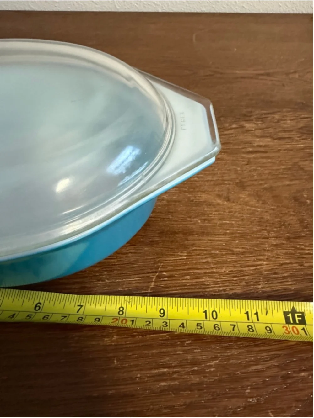 Vintage PYREX Turquoise Blue 1½ Qt Covered Casserole Dish w Lid Excellent USA